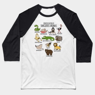 Cute Funny Animal Lover's Identification of Dangerous Animals Classic Baseball T-Shirt